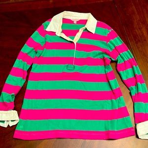 Lilly Pulitzer Collared Striped Shirt